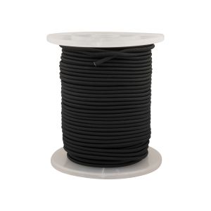 Elastiek 6 mm. zwart