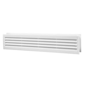 Deurrooster wit 435x80 mm