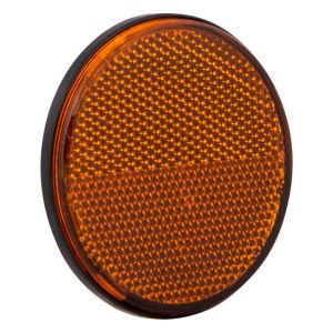 Reflector rond 60 mm. oranje plak