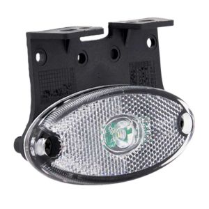 Breedtelamp/pendellamp wit + hoeksteun LED