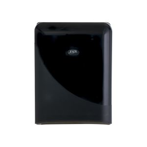 Vouwhanddoek dispenser zwart E. Soer BV Meppel