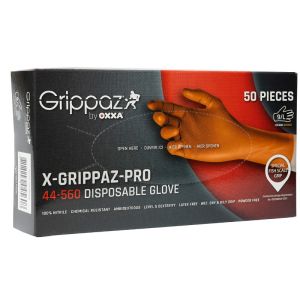 Nitril handschoen Grippaz orange maat 10