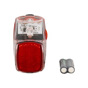 Fietsachterlicht LED + schakelaar