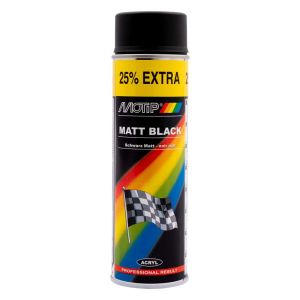 Mat zwart 500 ml. Motip