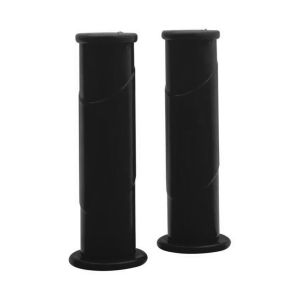 Handvat rond, ZWART (set van 2)
