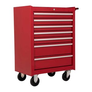 Gereedschapswagen 7 laden rood