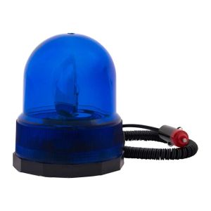 Zwaailamp 12 volt blauw box