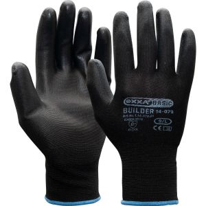 Handschoen PU economy ZWART