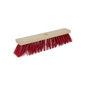 Bezem nylon rood 40 cm. 