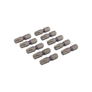 Schroefbit 25 mm TX-40 paars 10x Dynaplus, bits, bitjes, TX, torx, bites, TX-40, 89380010040
