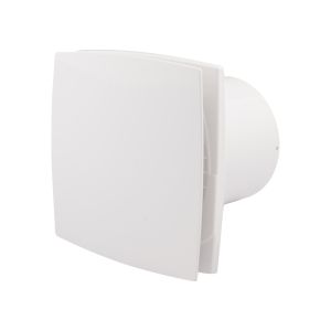Ventilator 100 mm Silent met timer. vochtsensor - wit