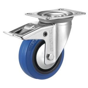 Tarsus zwenkwiel met rem 125 mm