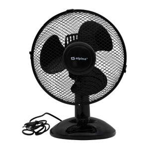 Tafelventilator Alpina 23 cm. ZWART