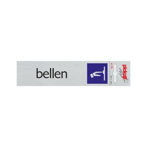 Bord Alulook Bellen - 165x44 mm zelfklevend.