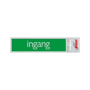 Bord Alulook Ingang - 165x44 mm zelfklevend.
