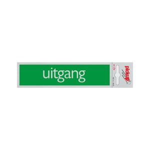 Bord Alulook Uitgang - 165x44 mm zelfklevend.