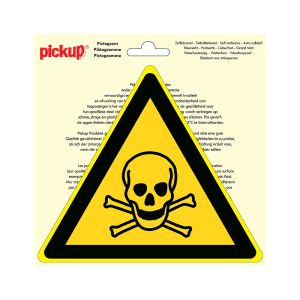 Sticker Giftige stoffen - 200 mm driehoek.