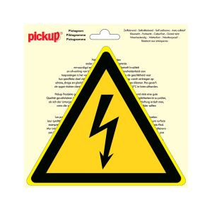 Sticker Gevaarlijke elektrische spanning - 200 mm driehoek.