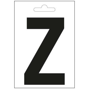 Nautic letter Z zwart 100 mm.