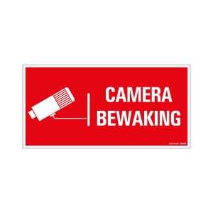 Bord Camerabewaking - 150x300 mm.