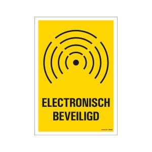 Bord Electronisch beveiligd - 230x330 mm.