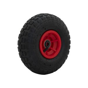Wiel luchtband 350x4 rode velg asgat 16 mm