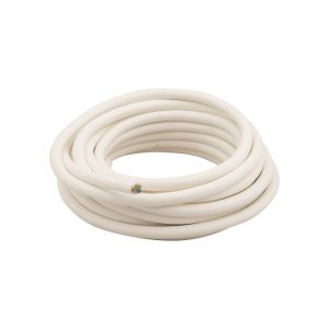 Huishoudkabel 3x1.0 wit 5 meter.