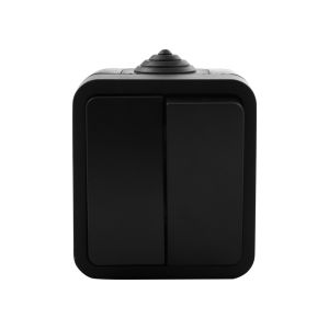 Schakelaar opbouw - serie - Zwart