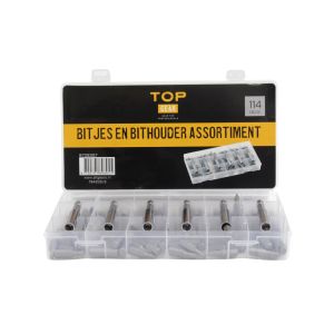 Bitjes en bithouder assortiment 114 dlg.