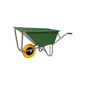 Kruiwagen Poly 160 liter, ANTI-LEK, 1 wiel