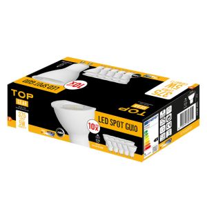 Led spot GU10, PAR16, 5W, 4000K - Set a 10 stuks