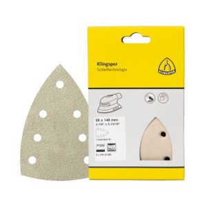 Schuurpapier driehoek K120 5 stuks.