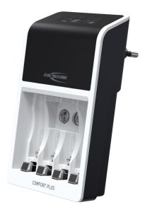 Acculader 4x NiMh AA / AAA / 9 volt blok