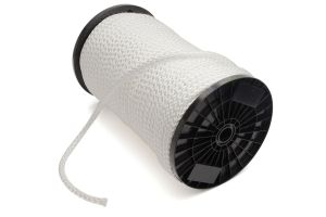 Gevlochten koord 10mm wit PER METER
