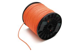 Touw geslagen 8mm oranje PER METER