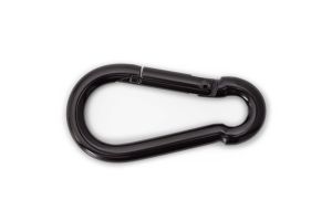 Karabijnhaak 060x06mm verzinkt zwart