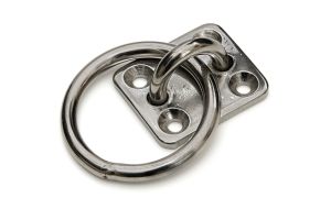 Aanlegring met plaat 5 mm RVS