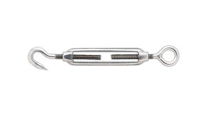Spanschroef haak/oog 5mm RVS
