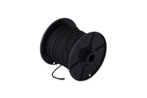 Touw gevlochten 5mm zwart PER METER