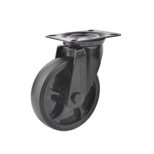 Tarsus Zwenkwiel 125 mm. volledig zwart