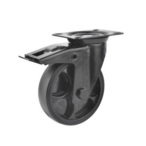 Tarsus Zwenk + rem 125 mm. volledig zwart