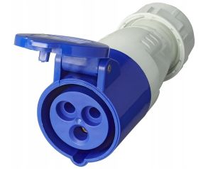Cee stekker 3p 16a blauw FEMALE.