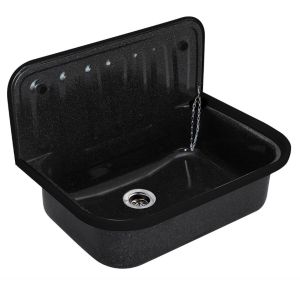 Uitstortgootsteen graniet look