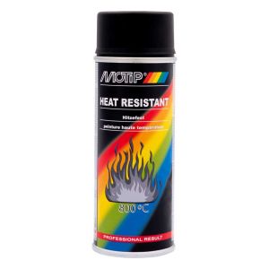 Hitte bestendig Zwart, 400 ml. Motip
