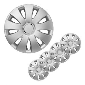 Set wieldoppen Aura 13" ZILVER