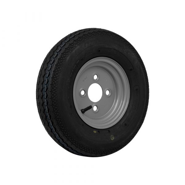 Aanhanger wiel compleet 8 inch smal - 100 * 4 (4,8 * 4,00) 62M, nieuwe band met velg