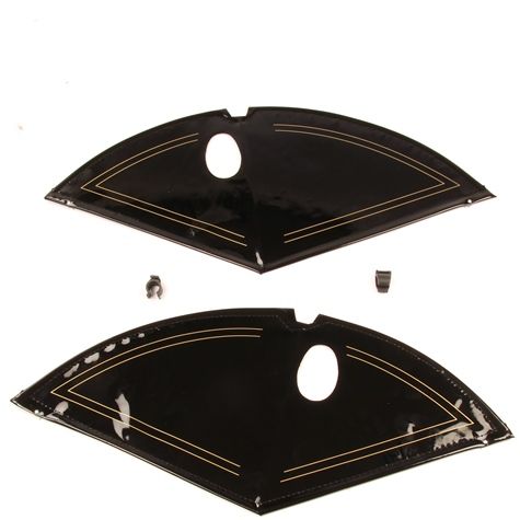 &Jasbeschermer 28" set van 2 zwart