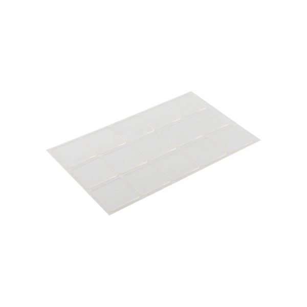 HPX Producten/dubbelz verwijderbare transp pads 15 stuks 25mm x 25mm tr afbeelding