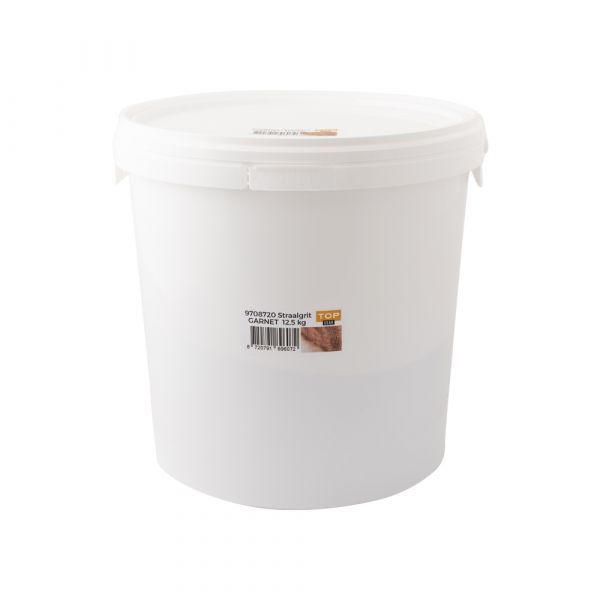 Abi Straalgrit emmer 12.5 kg rood 0.2-0.6 mm afbeelding