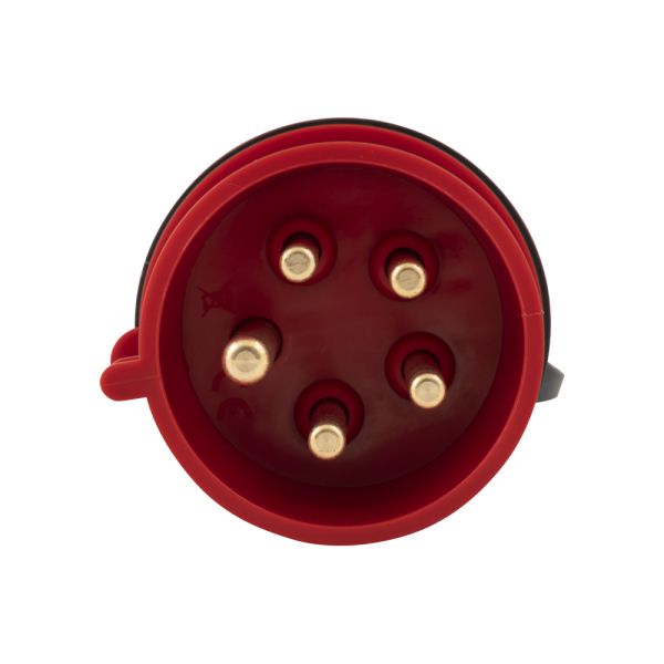 CEE Stecker 5-polig Aufputz 400V spritzwassergeschützt 16A IP44 für W